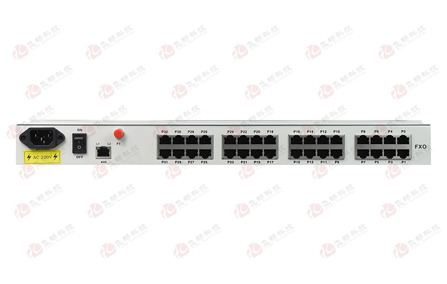 飛暢科技-32路電話+16E1+4FE+4GE+2路數(shù)據(jù)+SNMP+console（19英寸，物理隔離）電話光端機